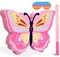 Butterfly Piñata Girls Butterfly Party Supplies Fairy Woodland Set - Pink Birthday Piñata with Stick and Blindfold Mask for Birthday Baby Shower Party Supplies Decoration